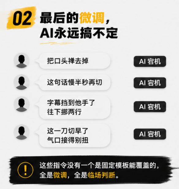 AI自动剪辑工具仅限demo 商业视频剪辑交付必须用剪映可修改