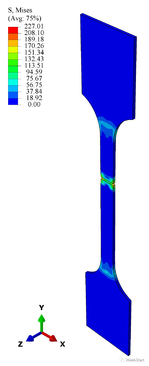 钢材单向拉伸试验Abaqus模拟 附Abaqus详细教程下载的图4