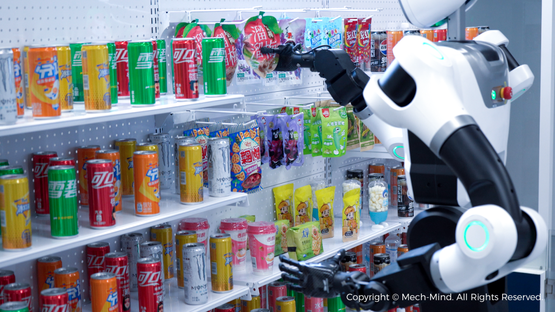 真实货品泛化操作，“无人化”自主作业，梅卡曼德人形机器人自主取货方案全新发布