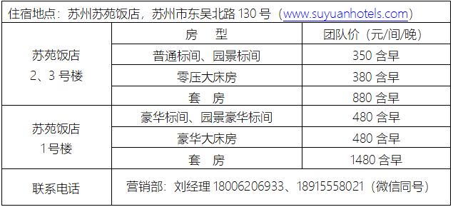 二O一八年江苏省地基基础联合学术年会_住宿安排