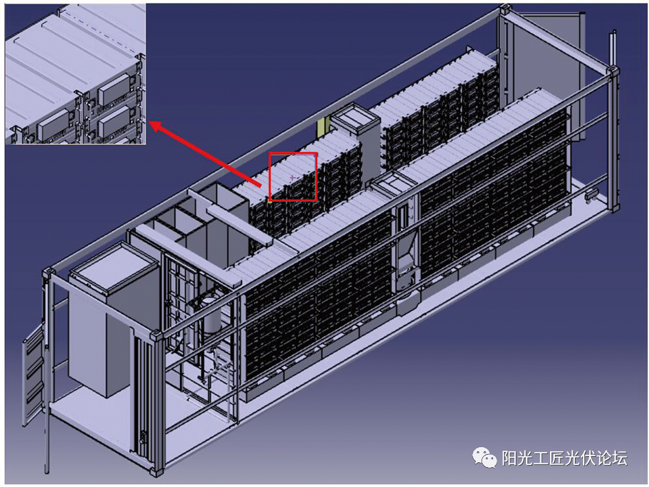 某型集装箱储能电池模块的热设计研究及优化