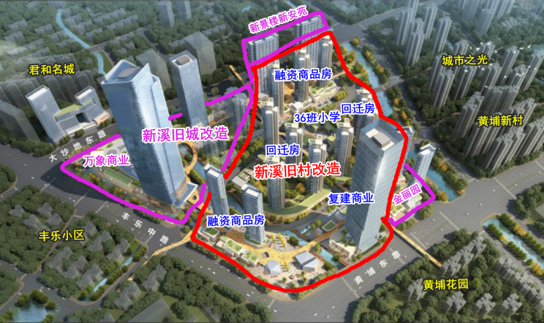 老黄埔天花板【华润新溪旧改】房价会冲7万吗？