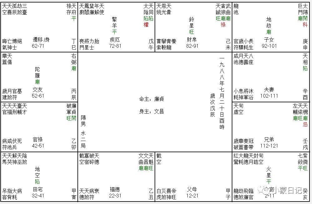 天府巳亥宫均为旺地 一蒙紫微 微信公众号文章阅读 Wemp