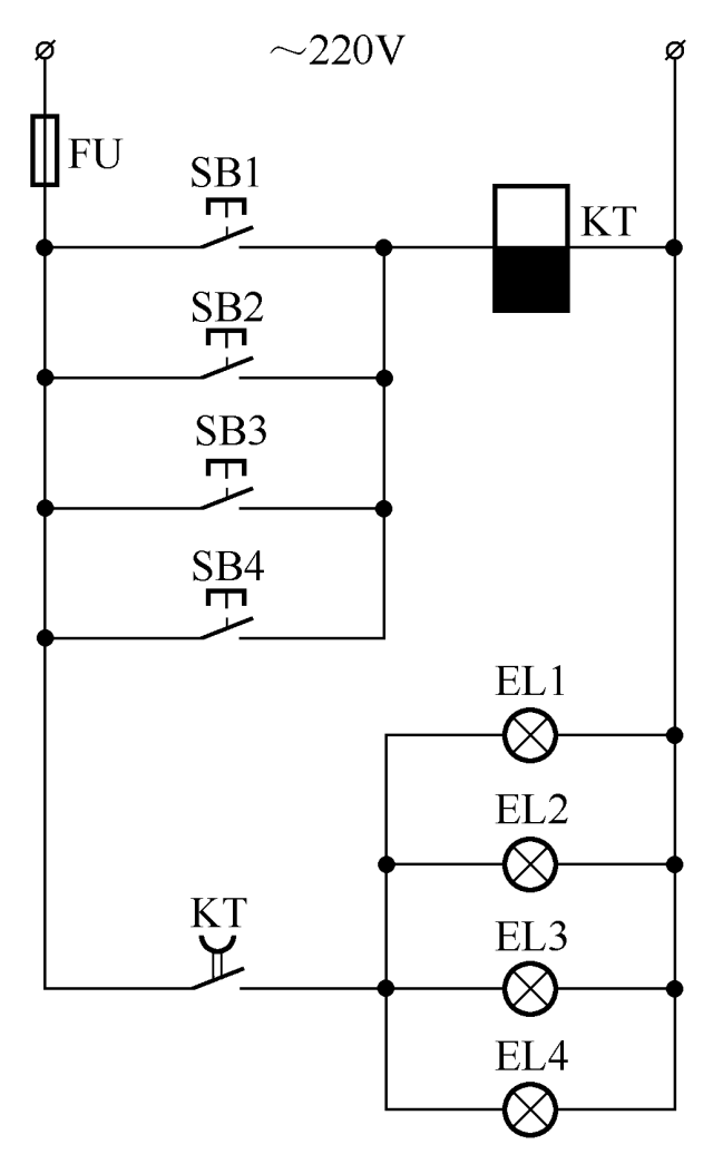 3个开关控制1盏灯，怎么连接线路？附上36种常见照明控制原理图！的图15