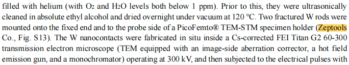Nature子刊 | 基于泽攸科技原位TEM技术的亚10纳米金属互连线逆风电迁移观测