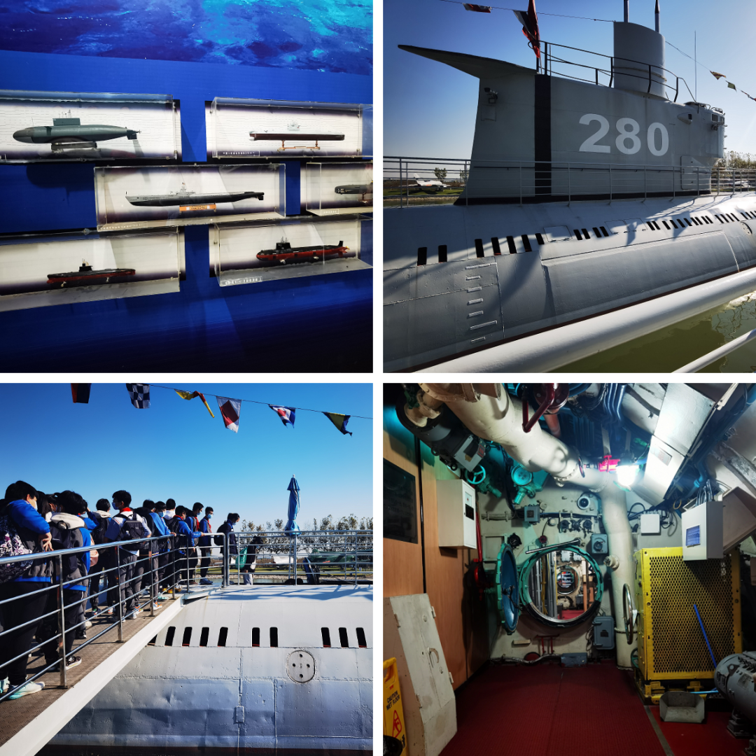 探索280潜水艇重型兵器博览同学们来到东方绿舟中国兵器博览馆,在这里