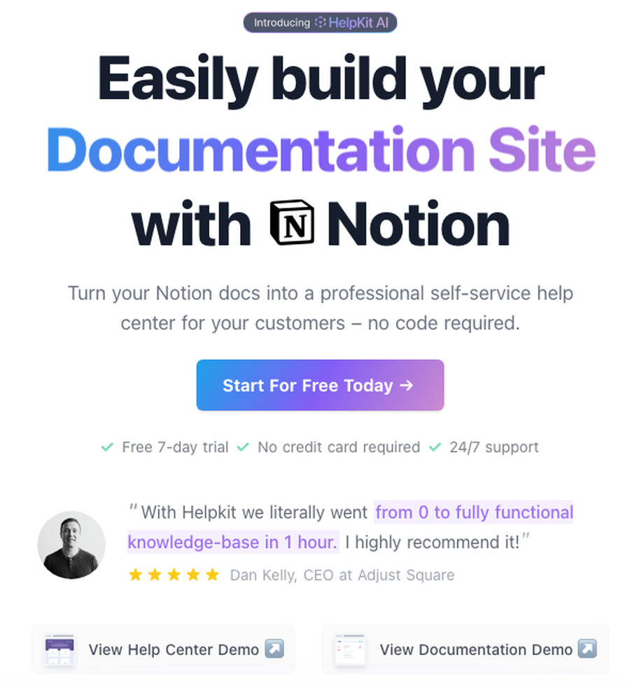 用Notion搭建帮助中心：HelpKit月订阅收入超1万美元的独立开发案例