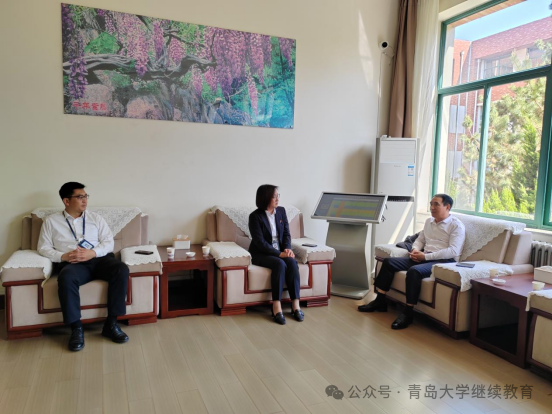 青岛大学教育培训中心赴青岛新南山航空培训有限公司参观交流