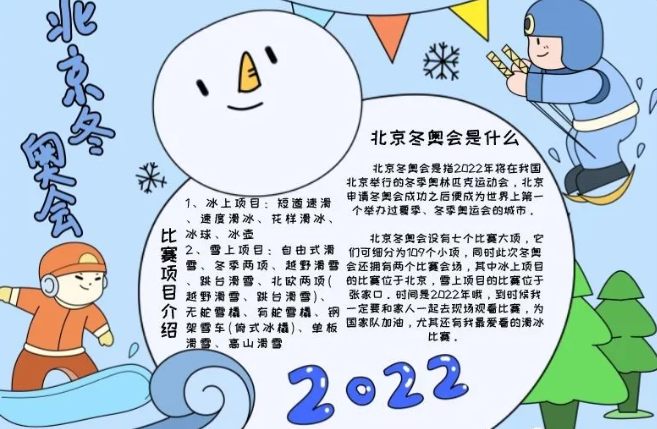 2022冬奥会祝福语简短图片