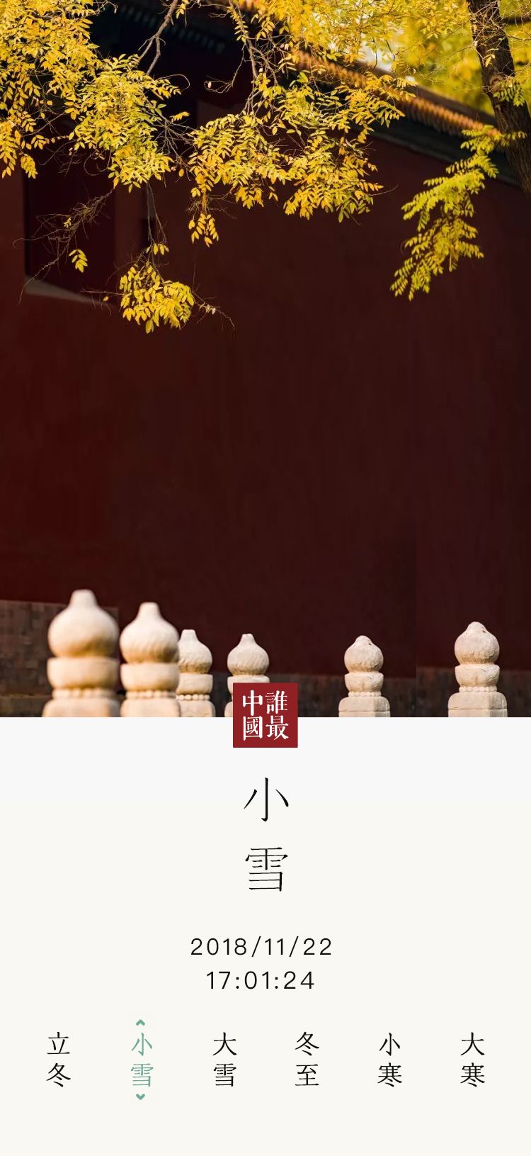 今日小雪 | 愿你茶正温，衣正暖