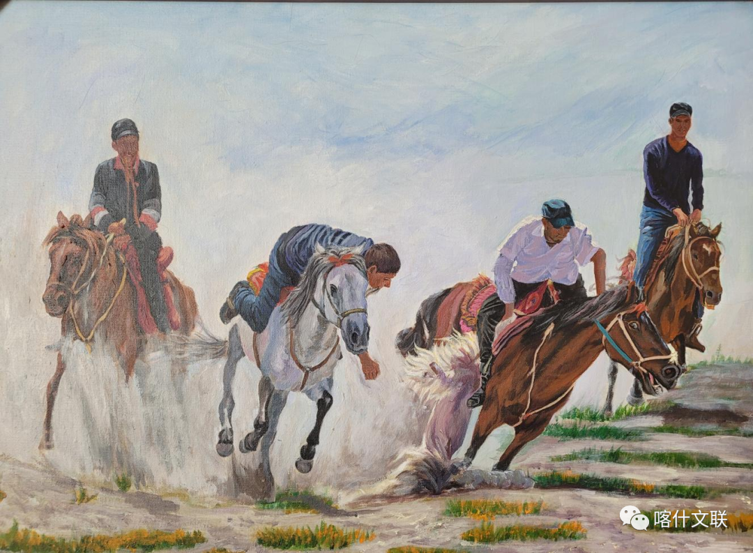 王亚兵《放  牧》 艾尔西丁·吐尔逊《古城一角》阿地力江·阿不都克