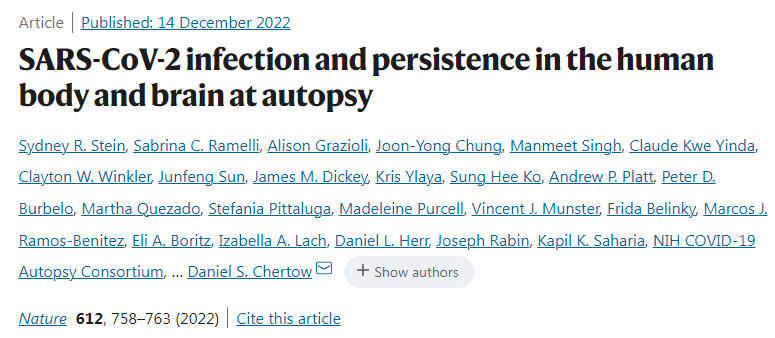 Nature报道：有些患者中，新冠病毒可引起全身感染，并持续存在数月