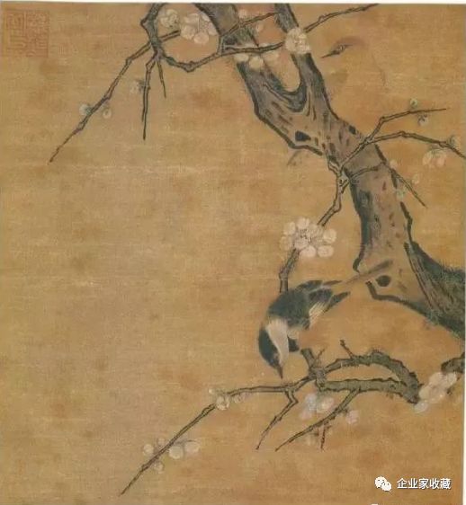 南宋·马麟《梅花小鸟图》