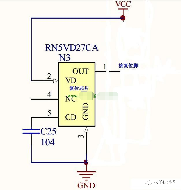 單片機復位電路圖，5個實例的圖5