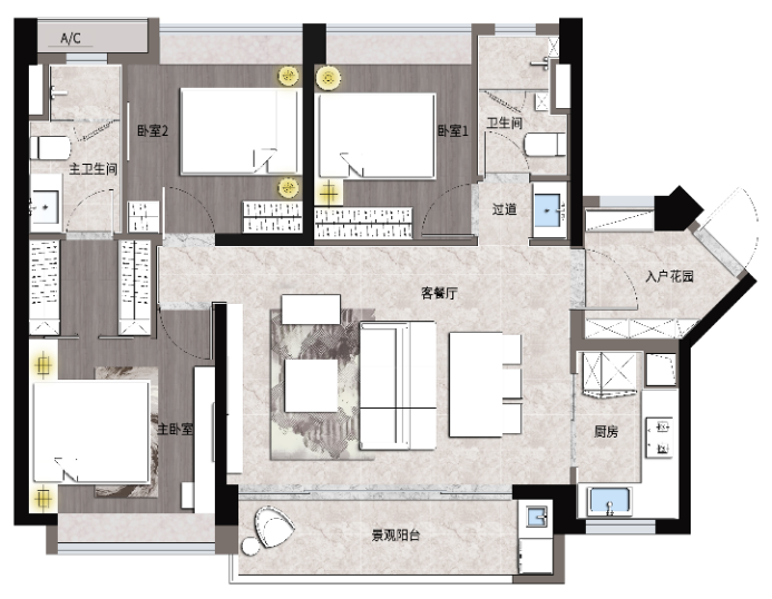 荔湾万汇天地曦府主力总价段为500-600万