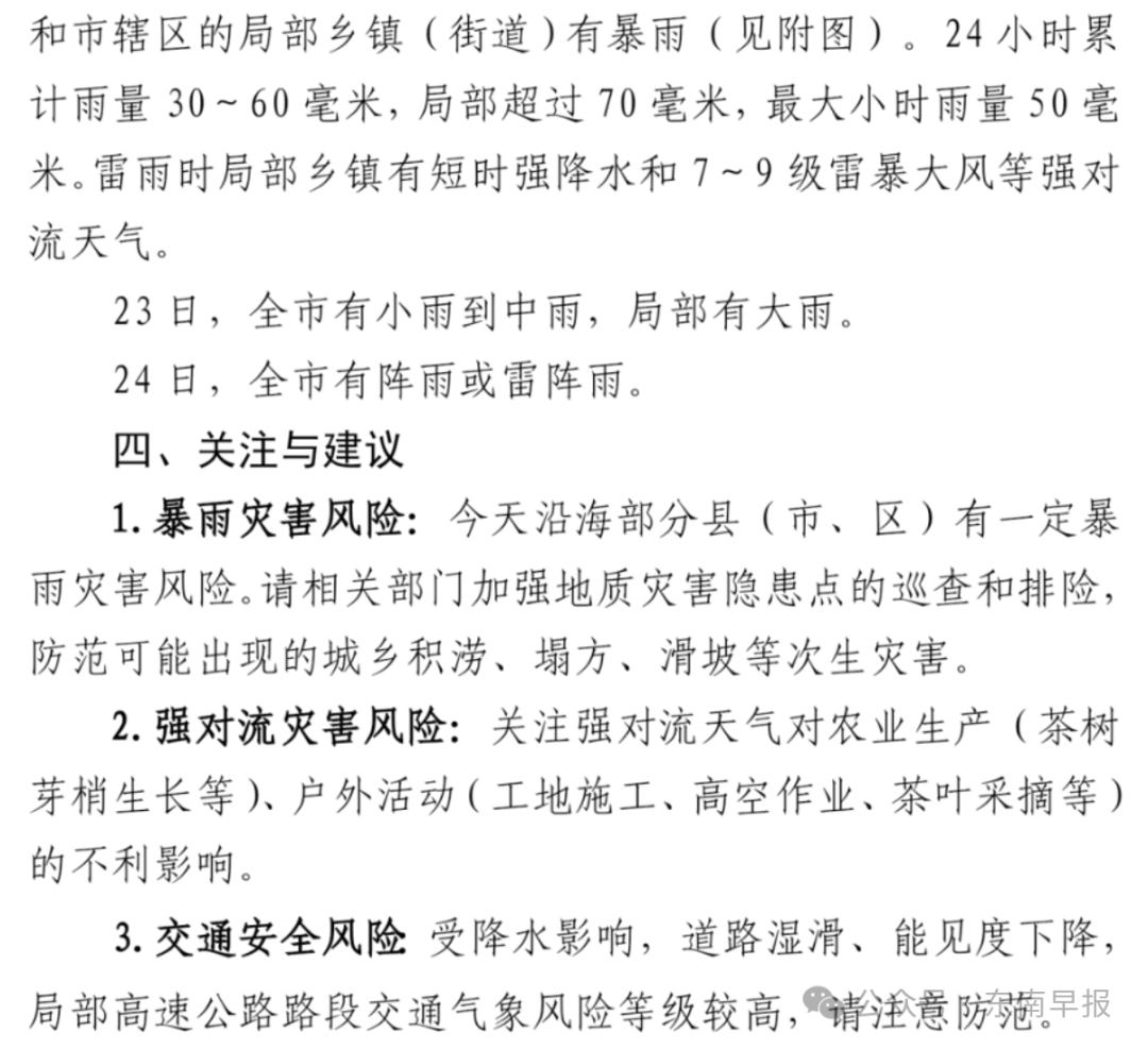泉州预警升级!下班赶快回家!