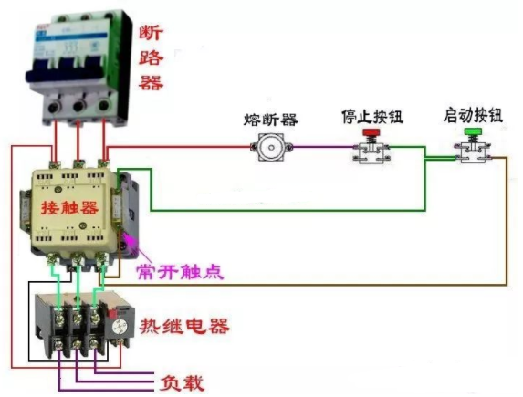 接触器NO和NC怎么接线的图1