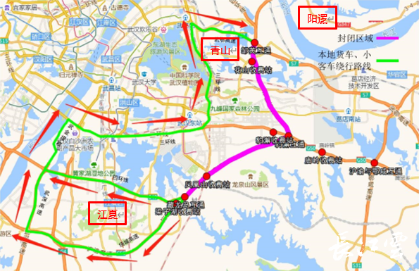 下周，武汉这段高速交通管制，交警发布最新提示！