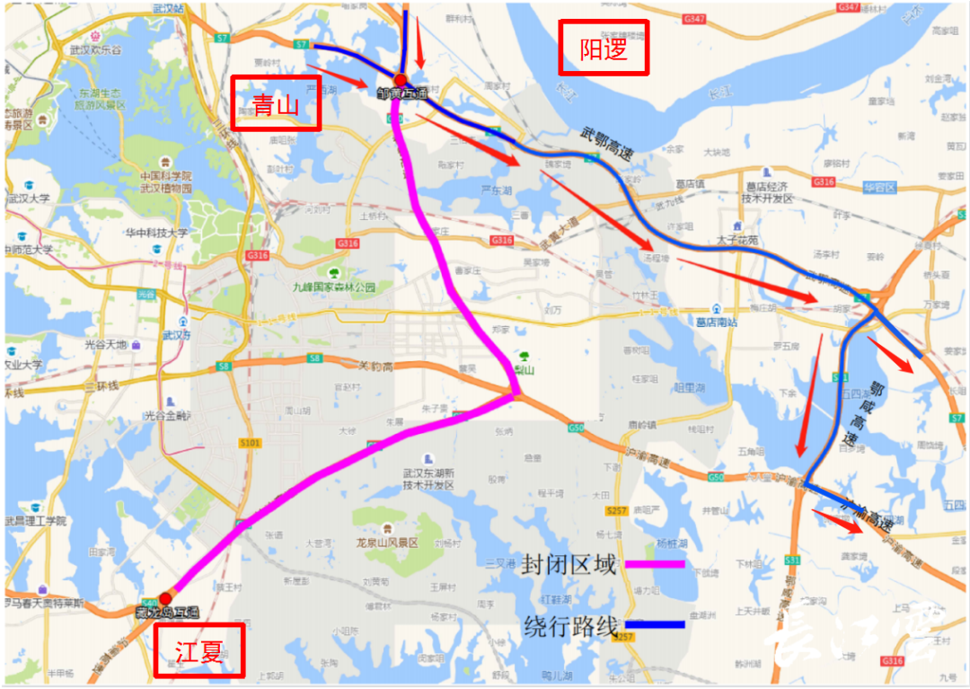 下周，武汉这段高速交通管制，交警发布最新提示！