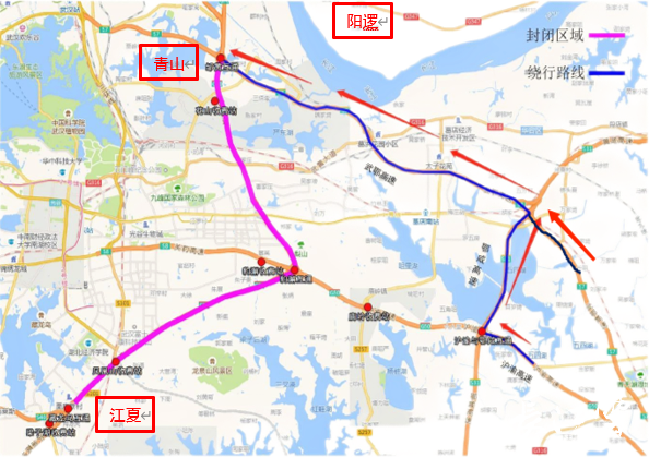 下周，武汉这段高速交通管制，交警发布最新提示！
