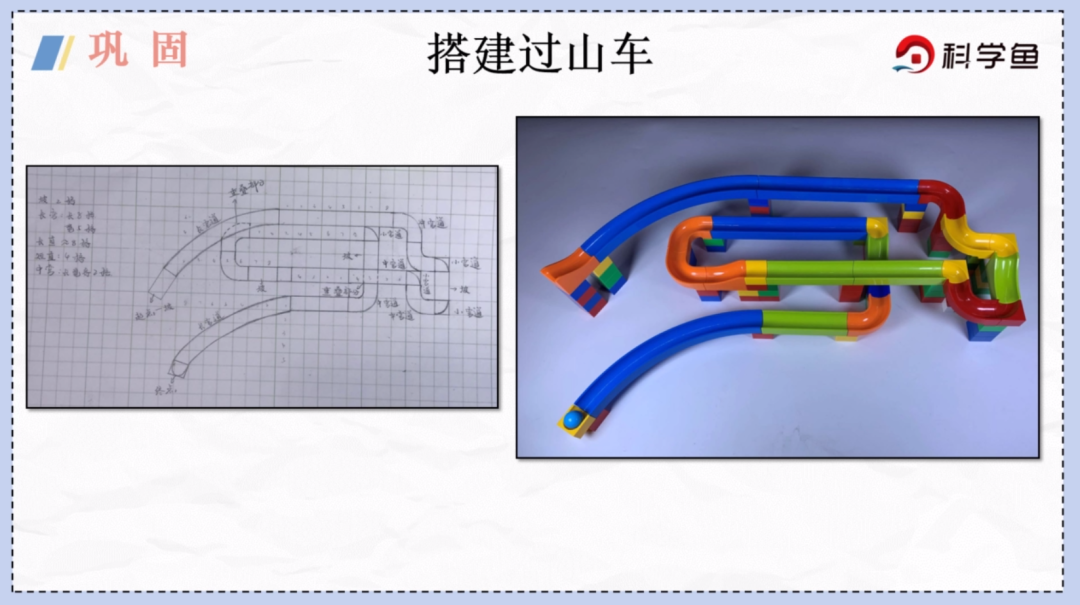 篮球过山车搭建示意图图片