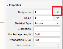 【Altium知识小课30】如何显示或隐藏管脚编号和名称？的图1