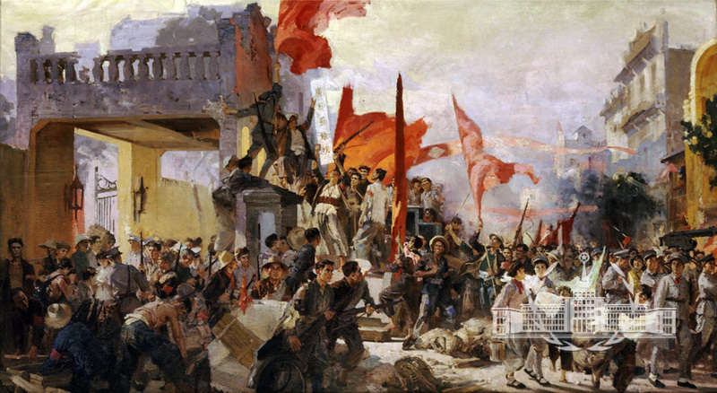 大事件背景(指导老师:宋婉贞)书法:关心彦旌旗漫卷珠江水,捧出丹心和