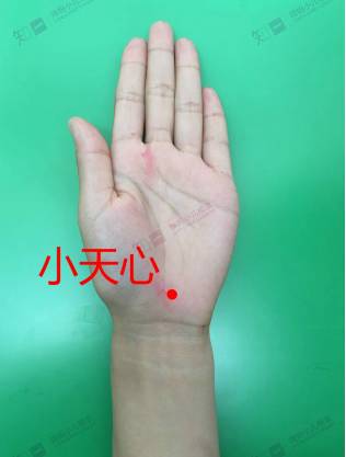 穴位十八:小天心【作用】:揉掐咳喘穴能温阳散寒,发汗解表,泻火除烦