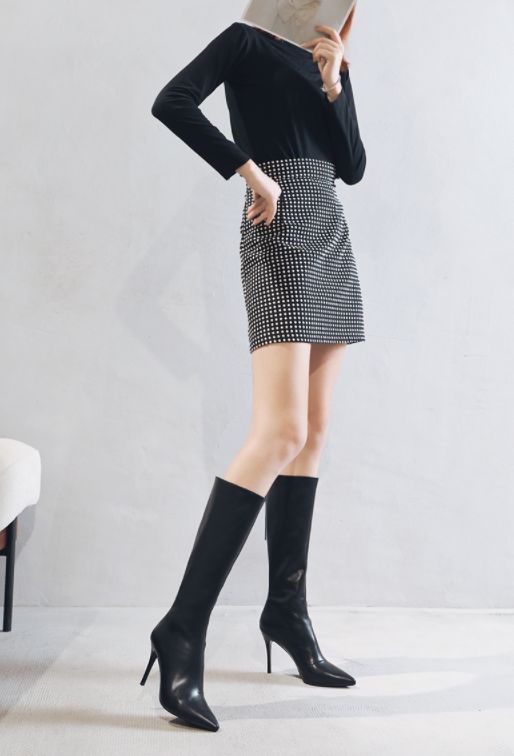 03杨幂的o型腿就靠这双靴子变身成了铅笔腿