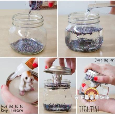 大爱!神奇的玻璃瓶手工,快来装饰幼儿园吧