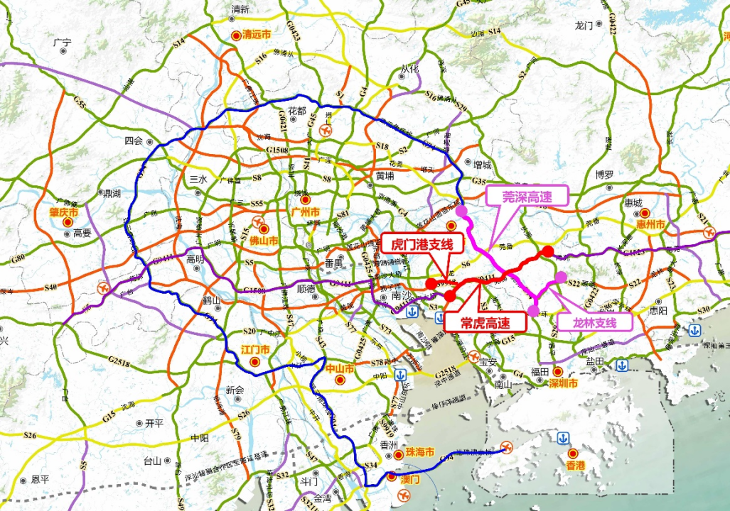 环线东莞至深圳高速公路塘厦至东城段改扩建工程是国高网(莞佛g9411