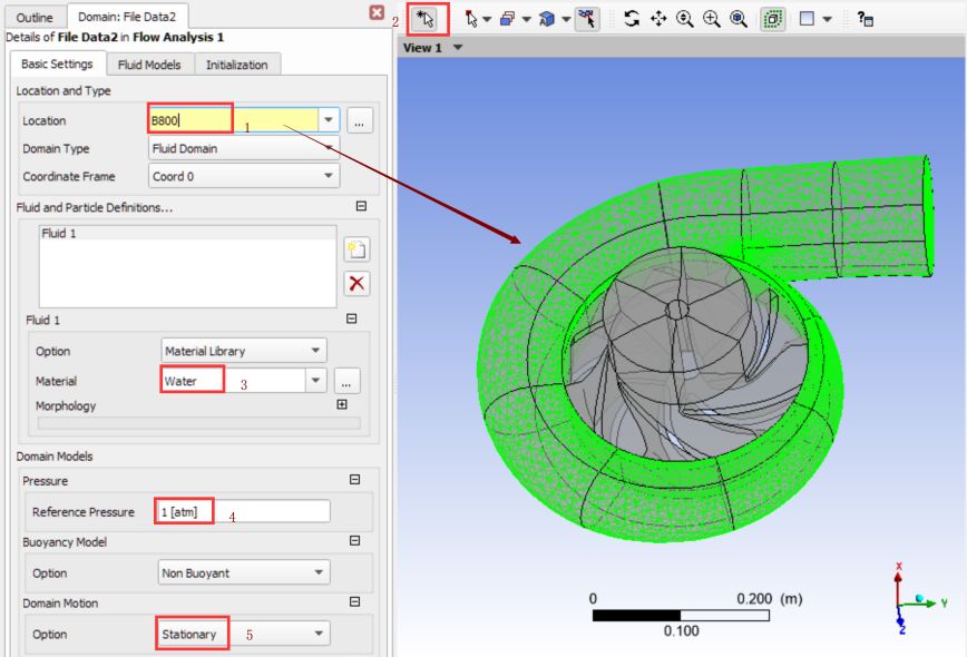 ANSYS CFX 带蜗壳离心泵性能仿真分析的图5