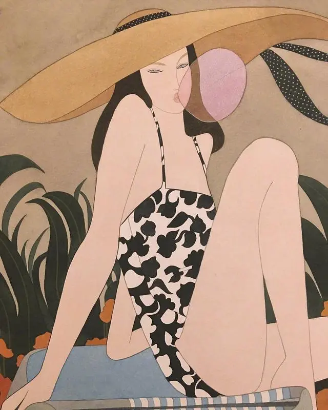 时尚插画界的毕加索，用莫兰迪色系征服Dior、Loewe(图3)