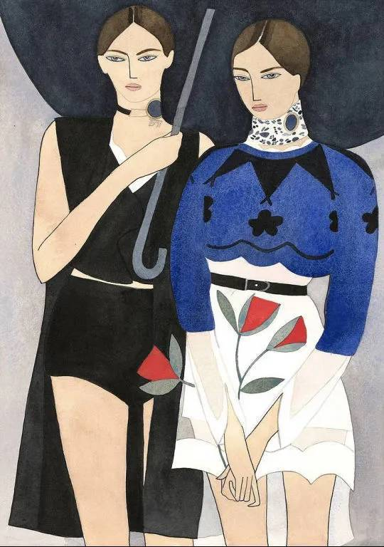 时尚插画界的毕加索，用莫兰迪色系征服Dior、Loewe(图33)