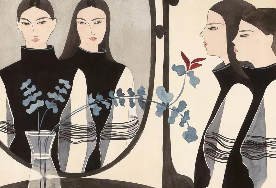 时尚插画界的毕加索，用莫兰迪色系征服Dior、Loewe(图6)