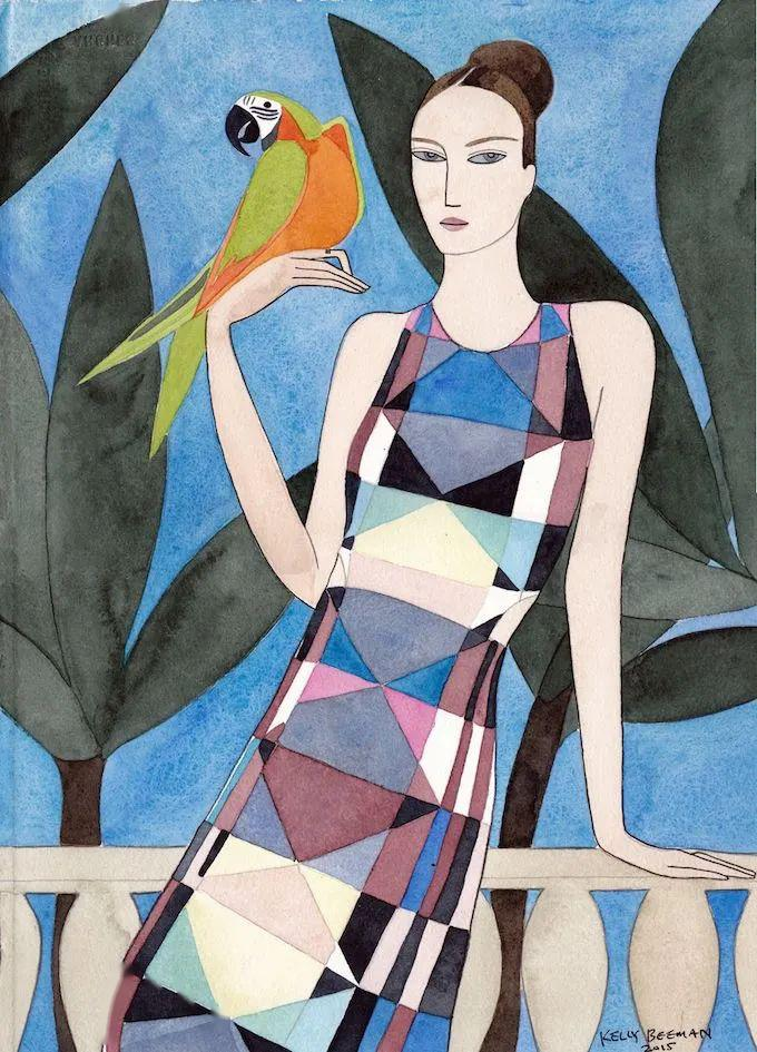 时尚插画界的毕加索，用莫兰迪色系征服Dior、Loewe(图36)