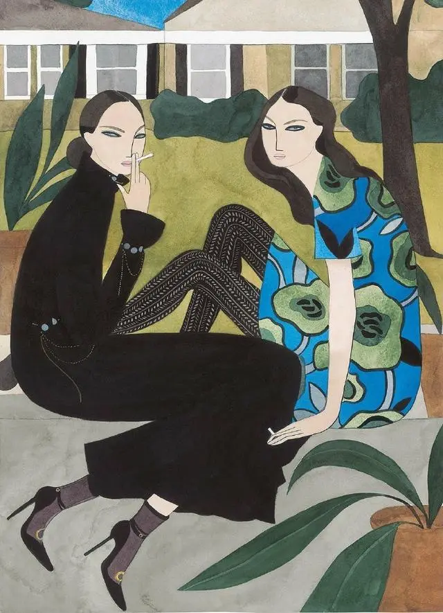 时尚插画界的毕加索，用莫兰迪色系征服Dior、Loewe(图4)