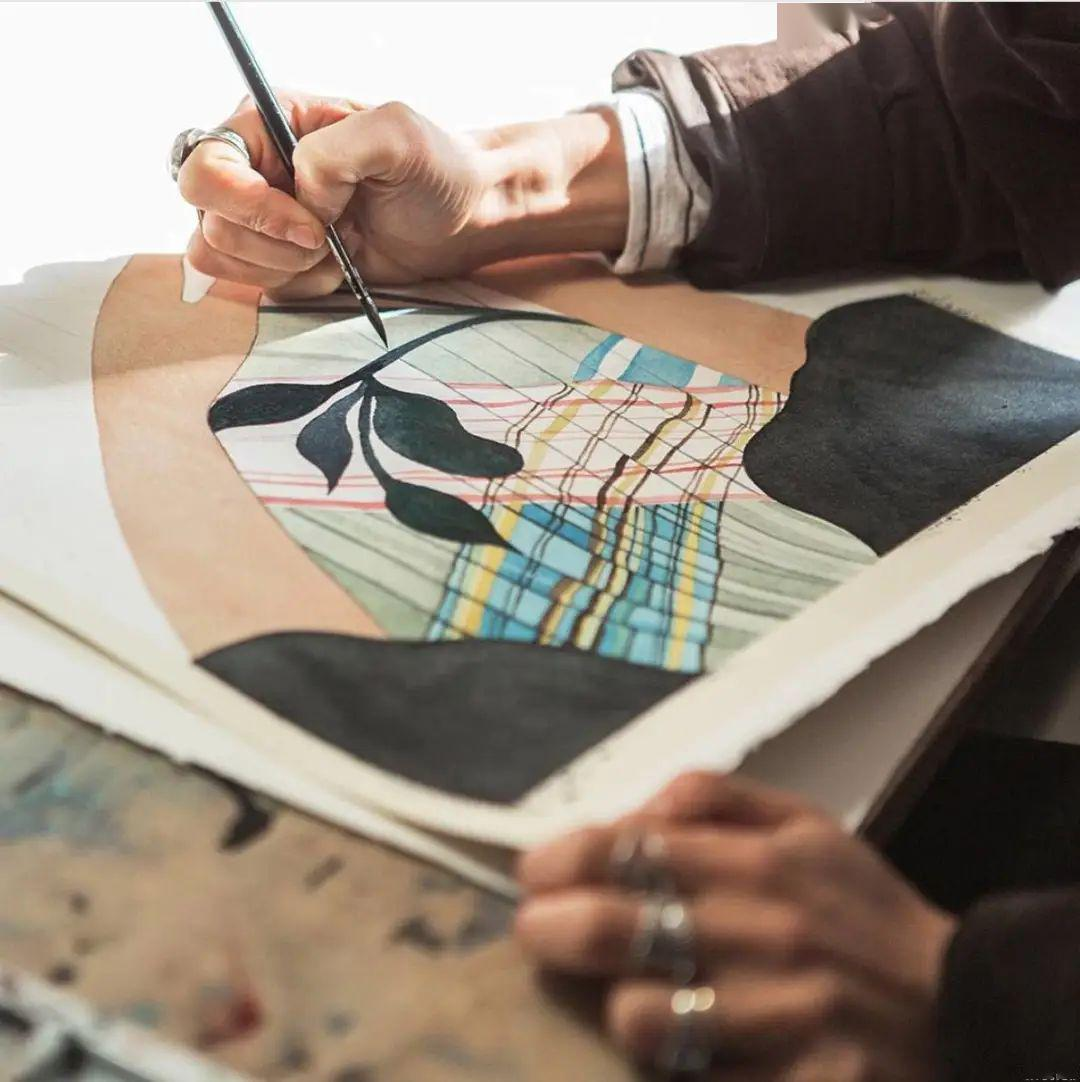 时尚插画界的毕加索，用莫兰迪色系征服Dior、Loewe(图38)