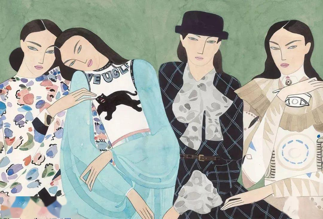 时尚插画界的毕加索，用莫兰迪色系征服Dior、Loewe(图5)