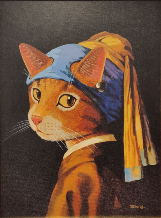 笑哭当猫咪入侵世界名画网友们都被萌翻了