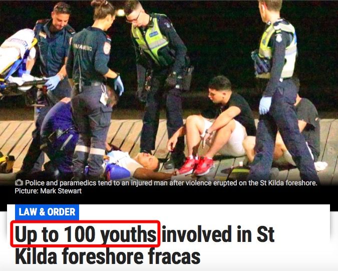 St Kilda再发生大规模斗殴！上百名非裔青少年参与，多人受伤，现场一片混乱... - 1