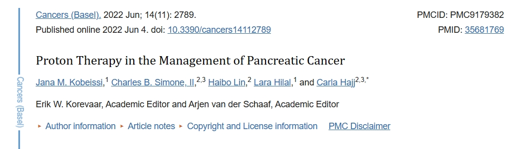 质子治疗可取代传统光子放疗！治疗晚期胰腺癌，局控率可达100%，受益大于付出