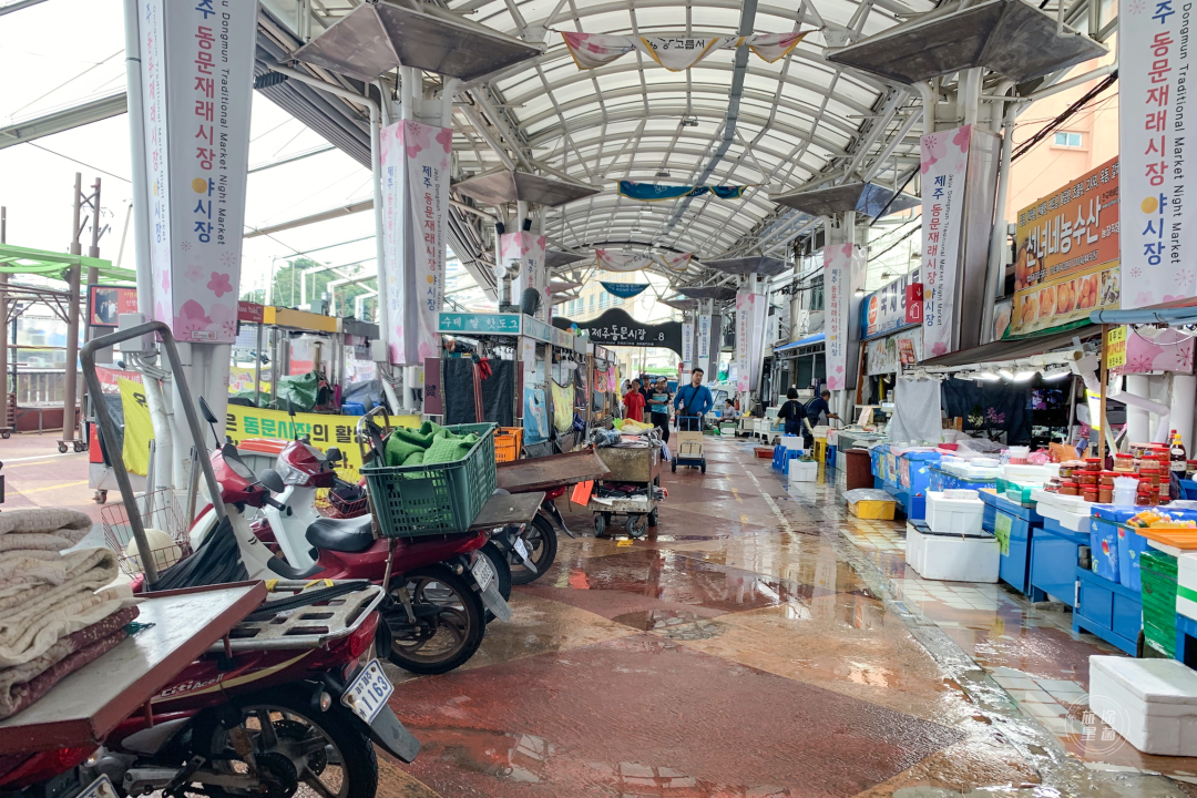 韩国九月初的济州岛，时有风，偶有雨