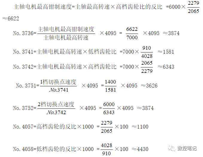 FANUC齿轮式主轴换挡设置方法