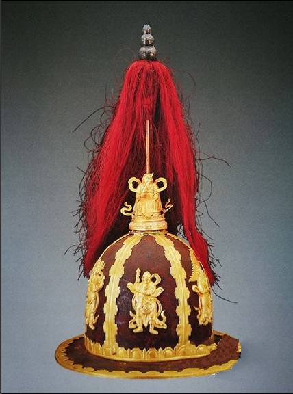 万历皇帝金冠铁盔