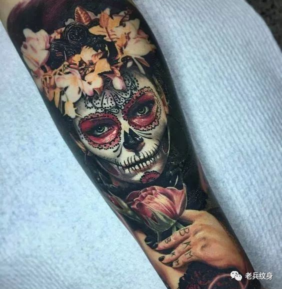纹身素材第445期——欧美传统写实小臂