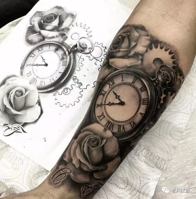 纹身素材第445期——欧美传统写实小臂