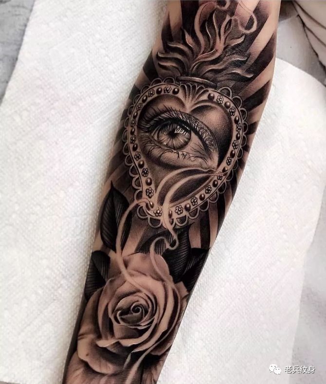 纹身素材第445期——欧美传统写实小臂