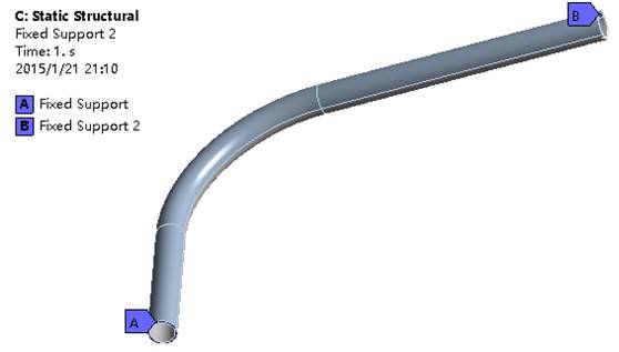 流体作用下弯曲管道单向流固耦合计算及湿模态分析的图18