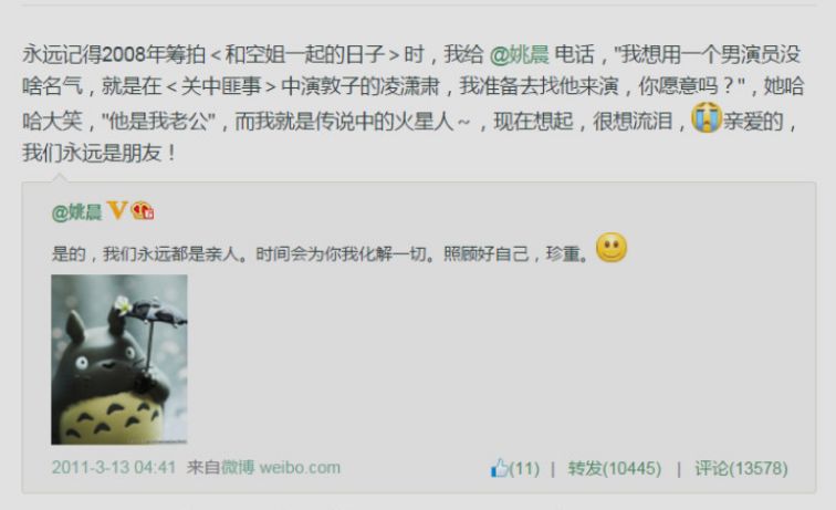 凌瀟肅宣布喜訊，姚晨兒女雙全，當年到底誰對不起誰？ 娛樂 第27張